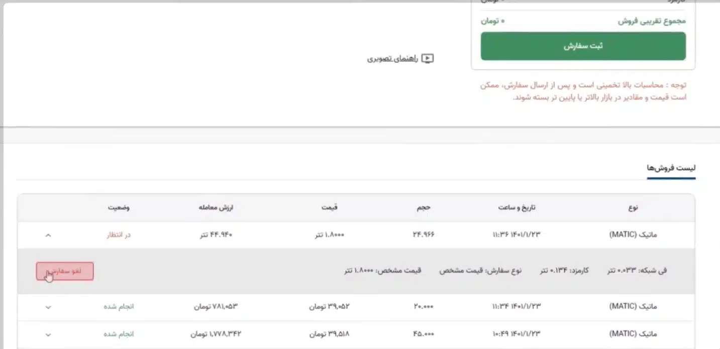 دسترسی به "واریز و برداشت" و "خرید و فروش" در صرافی آبان تتر