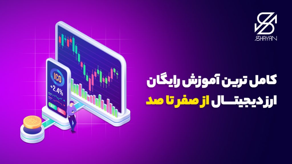 تصویر طراحی شده صفحه لپتاپ و صفحه موبایل در حال نشان دادن نمودارهای تریدینگ به همراه عنوان مقاله