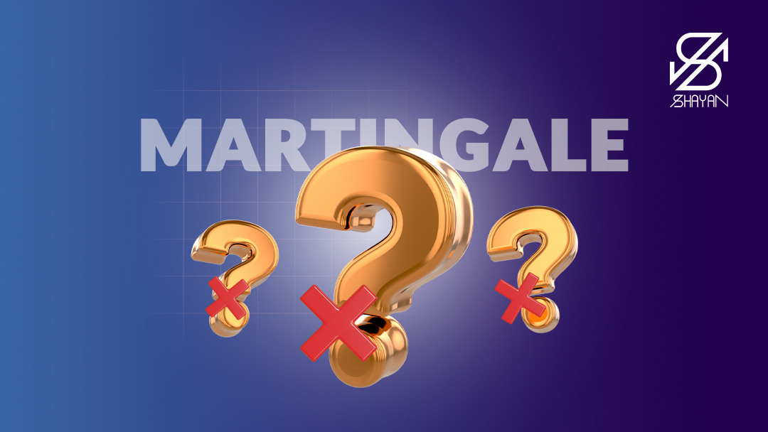 تصویر طراحی شده علامت سوال‌های بزرگی که روی آن‌ها علامت ضربدر قرمز رنگ قرار دارد و نام مارتینگل در پس زمینه 