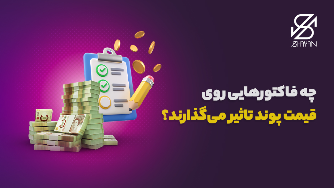 تصویر طراحی شده یک چک لیست که جلوی موارد آن تیک زده شده است به همراه دسته‌های اسکناس پوند و تیتر 