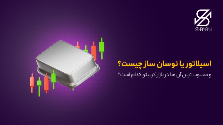 تصویر طراحی شده یک اسیلاتور به همراه دیگر نمادهای مربوطه و عنوان مقاله