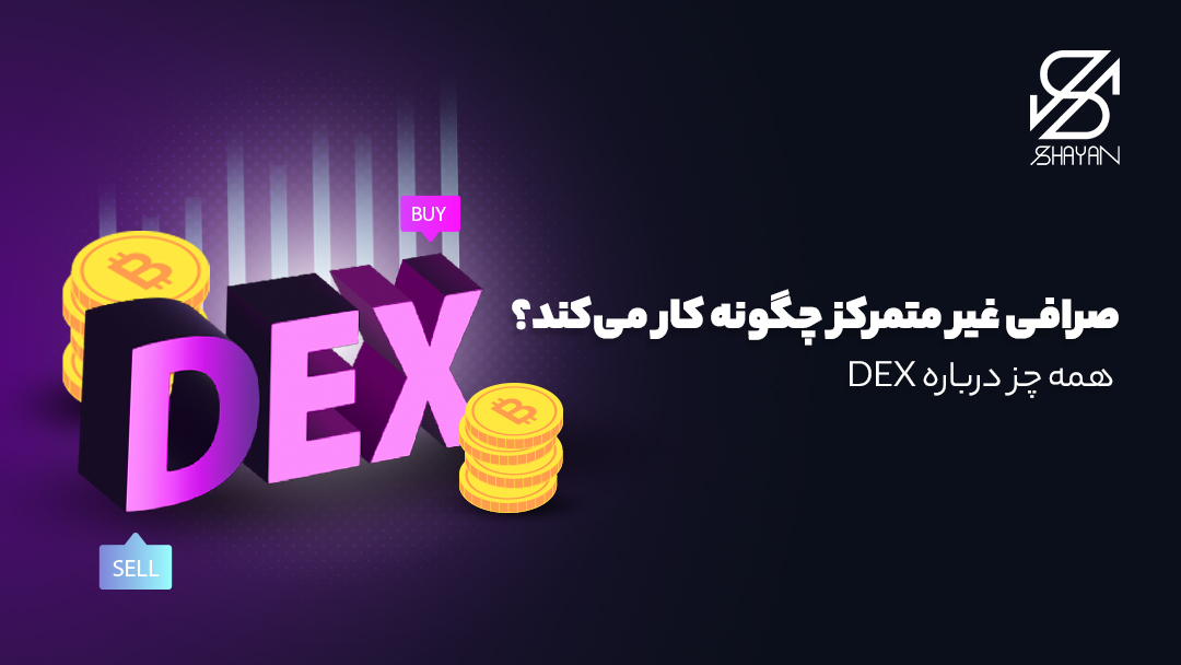 تصویر لوگوی DEX در میان سکه‌های بیت‌کوین 
