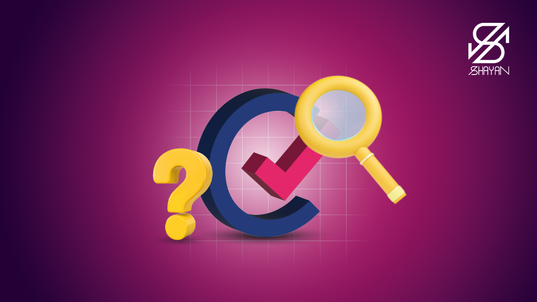 لوگوی صرافی تاپ چنج به همراه یک ذره بین روی آن و علامت سوال در کنارش